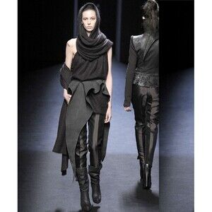 Haider Ackermann Runway 2010 Lavagna Platform Stiletto Boots 40 US 9 Black $985